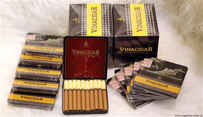Vinacigar Vinataba ( hộp sắt 10 điếu )