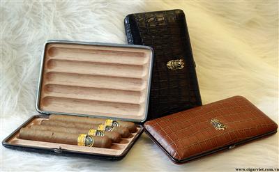 Bao da đựng cigar LUBINSKI loại 4 điếu cigar và 5 điếu cigar (YJA 50009 )