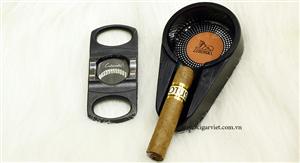 CIGAR VIET chuyên bán buôn, bán lẻ các loại dao cắt cigar COHIBA ( C850 ) màu đen tại Hà Nội