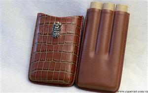 CIGAR VIET chuyên bán buôn, bán lẻ các loại bao da 3 điếu LUBINSKIN tại Hà Nội