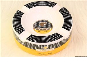 CIGAR VIET chuyên bán buôn, bán lẻ các loại gạt tàn cigar COHIBA màu vàng tại Hà Nội
