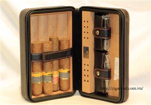 CIGAR VIET chuyên bán buôn, bán lẻ các loại Bao da COHIBA  đựng cigar ( XJ-T014 ) tại Hà Nội