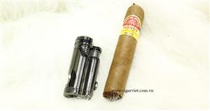 CIGAR VIET chuyên bán buôn, bán lẻ các loại bật khò cigar COHIBA màu ghi 2 tia lửa  tại hà nội
